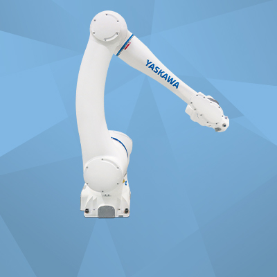 Weißer Yaskawa Roboterarm HC20DTP